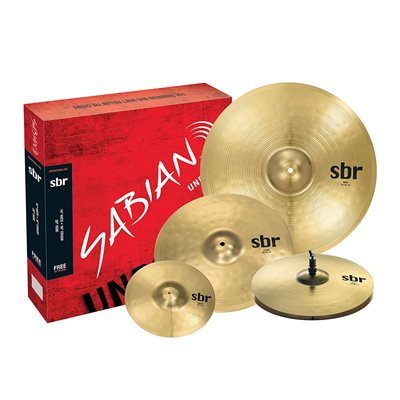 KIT CYMBALE SBR HH 14¨,CRASH 16¨,RIDE 20¨,SPLASH 10¨ SABIAN