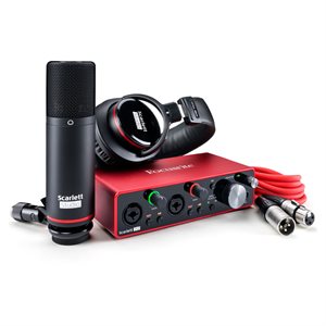 FOCUSRITE ENSEMBLE STUDIO SCARLETT 2I2 / MICRO / ÉCOUTEURS MK3 